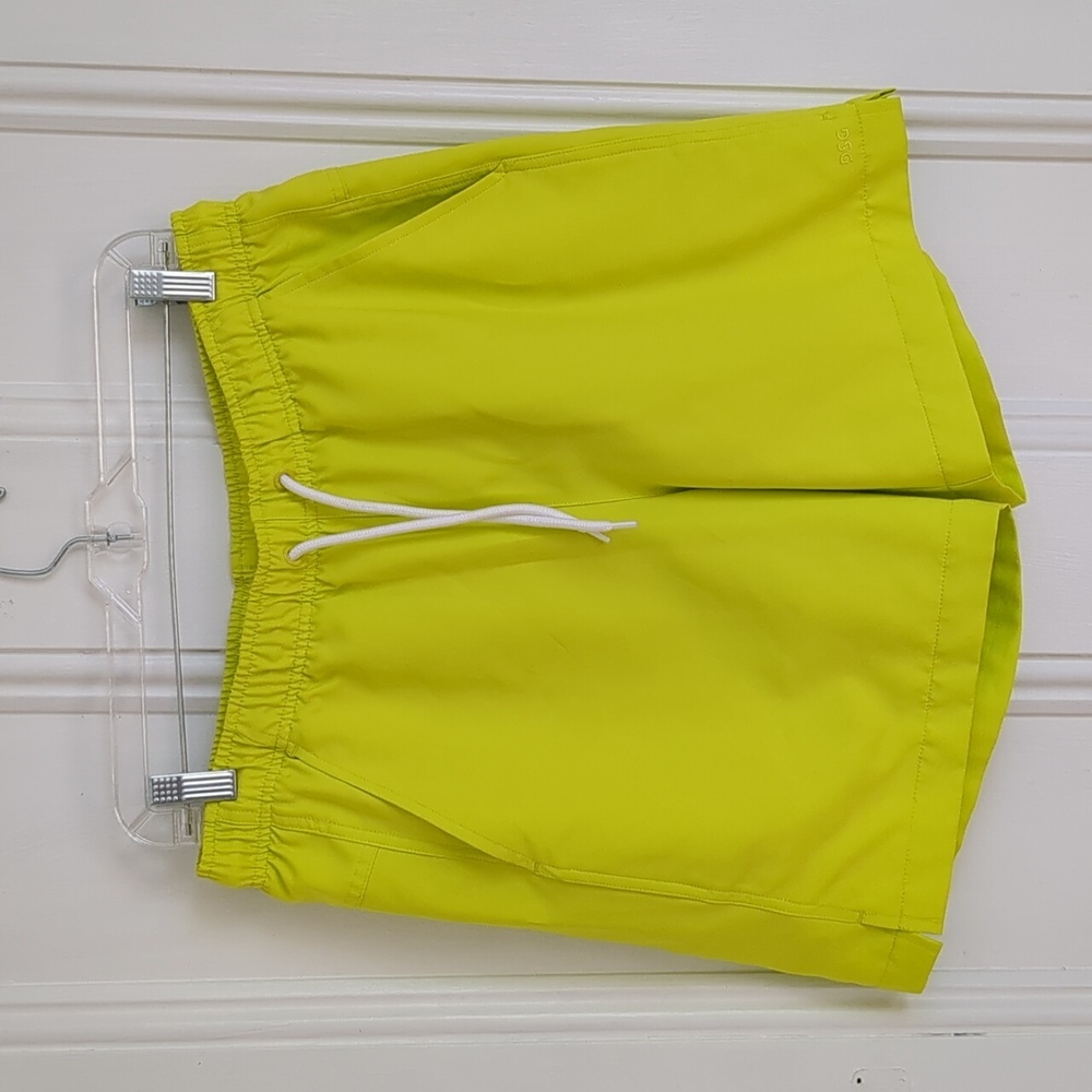 Medium DSG Beach Pool Neon Green Mesh Lined Lifestyle Shorts Swim Trunks